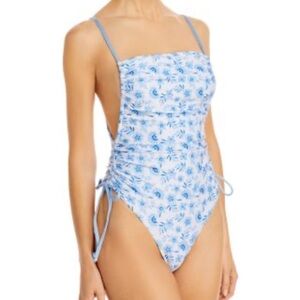 Capittana Irene Blue Flowers LIMITED EDITION One Piece Swimsuit Size XS NEW